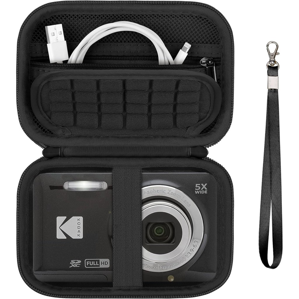 กระเป๋าถือ ใช้งานร่วมกับ KODAK PIXPRO FZ55 / FZ53 / FZ45 / FZ43 16MP กล้องดิจิตอล, Vlogging Camera S