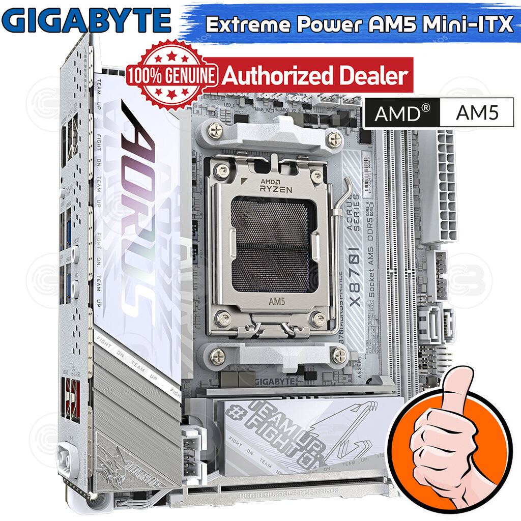 [CoolBlasterThai] GIGABYTE MAINBOARD X870I AORUS PRO ICE AMD AM5 DDR5 Mini-iTX ประกัน 3 ปี