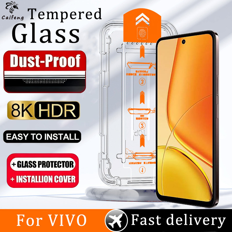 ฝุ่นติดตั้งฟรีความเป็นส่วนตัวป้องกันหน้าจอสําหรับ VIVO Y39 Y36 Y29 Y29s Y28 Y28s Y27s Y22 Y22s Y19s 