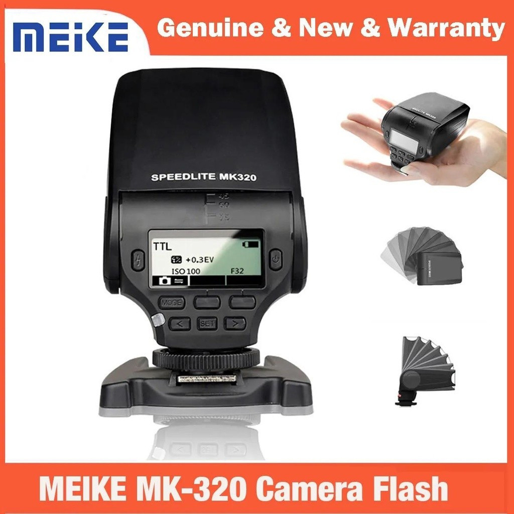 MEIKE MK320 TTL แฟลช Speedlite สําหรับ A7 A7R A7S A7 II A77 II A6000 NEX6 A58 A99 RX1HT99 Z0KF