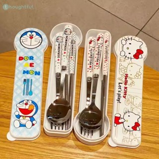 ชุดช้อนส้อมซานริโอ้ เฮลโลคิตตี้ คาวาอี้ อนิเมะ แฟชั่นนักเรีย…