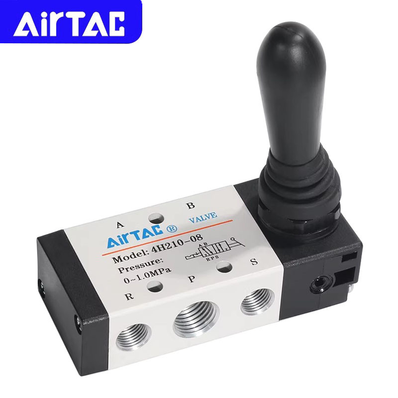 AIRTAC Original Pneumatic Manual Hand Lever Valve 4H210 4HA230 4H310 4HA330/C/E/06/0/10 ควบคุม Air V
