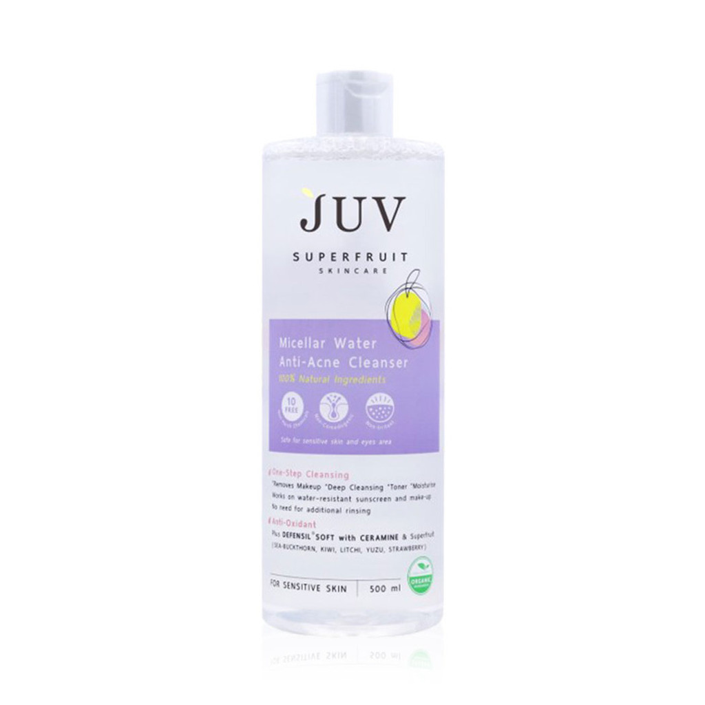 Juv Micellar Water Anti-Acne Cleanser 500ml จุ๊ฟ คลีนซิ่งไมเซลล่าร์. - รูปที่ 2