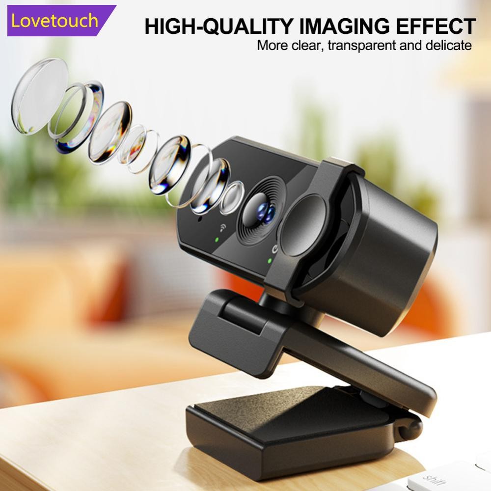 LOVETOUCH 1080P 2K 4Kเว็บแคมมินิกล้องFull HDเว็บแคมพร้อมไมโครโฟน30fps USB Web Camสําหรับออโต้โฟกัสPC