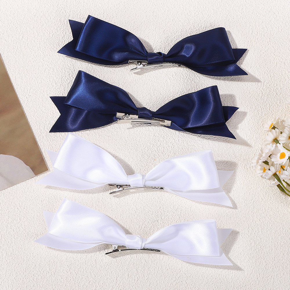 2pcs กิ๊บติดผมและโบว์ ขนาด 7.8 นิ้ว สำหรับผู้หญิงและเด็กหญิง พร้อมหางม้าและเครื่องประดับผม