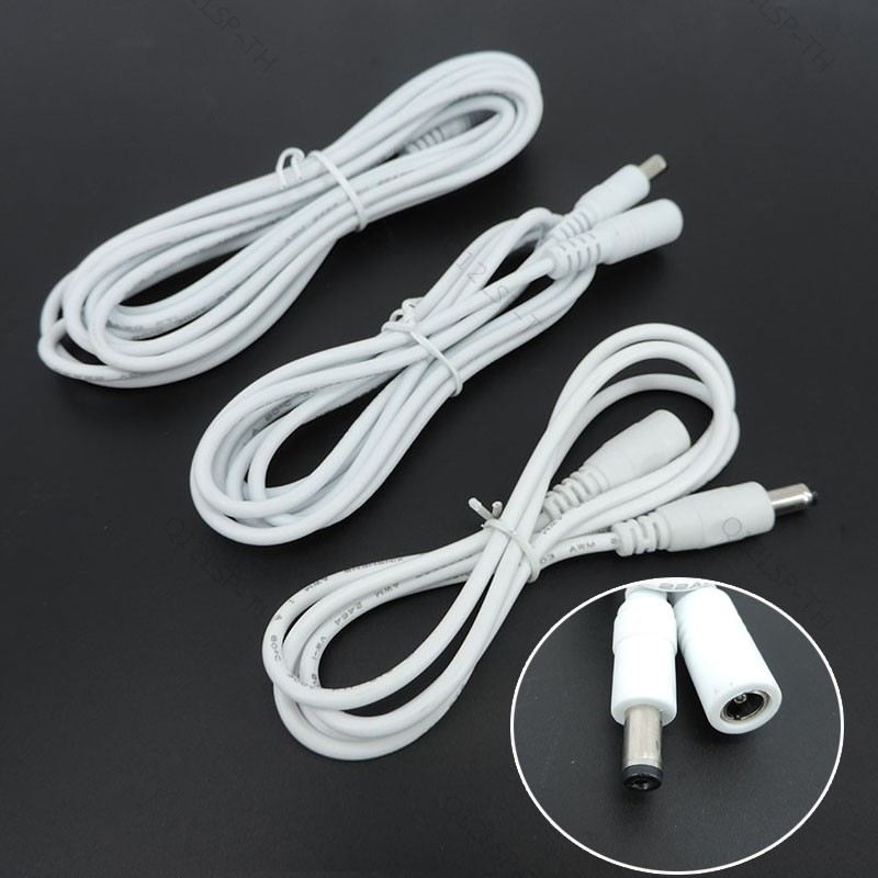 10pcs DC ชายกับหญิงแจ็ค Power supply connector สาย 22awg 12V 3A สายไฟอะแดปเตอร์ปลั๊กสายไฟ TH12L