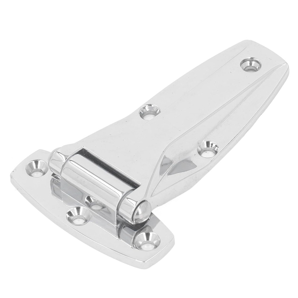 T Shed Gate Strap บานพับประตู Barn บานพับ Soft Close Tee สําหรับกล่องเครื่องมือประตูรถ (สีเงิน)