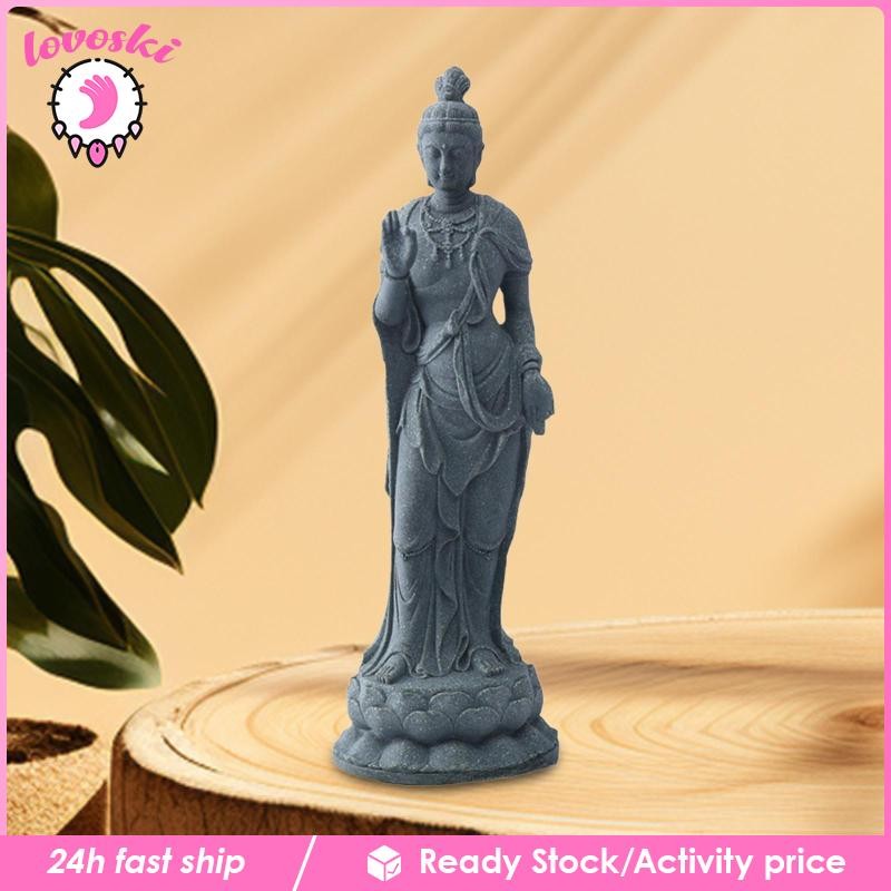 [Lovoski] รูปปั้นเจ้าแม่กวนอิมประติมากรรมพระพุทธรูปหญิงพุทธตกแต่งฮวงจุ้ย Kuanyin