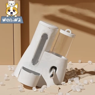 เครื่องให้อาหารหนูแฮมเตอร์อัตโนมัติ+ให้น้ำ 【สำหรับสัตว์ฟันแทะ】 รุ่นใหม่ ใช้ได้นานเวลาท่องเที่ยว ดูแลง่าย ราคาสบายกระเป๋า