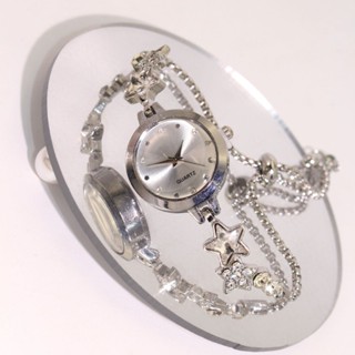 ผู้หญิงs Elegant ควอตซ์นาฬิกาแฟชั่น Star Studded เพชรรอบนาฬิ…