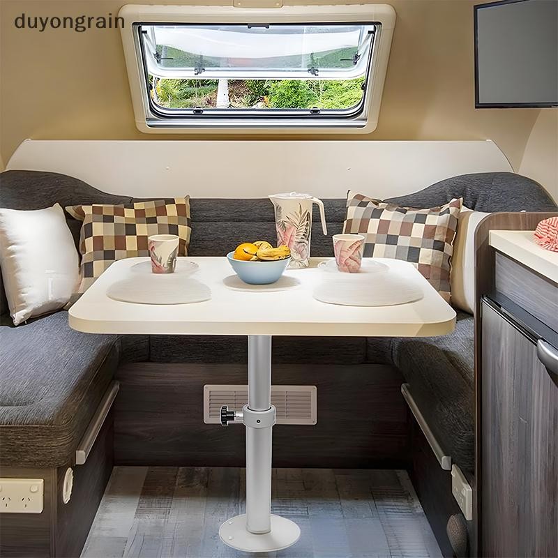 (duyongrain) RV Table Leg RV Table Stand Table PESTAL Leg 460 ถึง 700 มม.ปรับได้ 360° หมุนได้สําหรับ