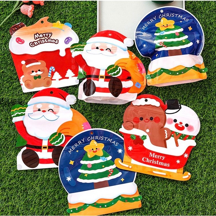ขนาดใหญ่ขนาด CHRISTMAS ZIPPER - CHRISTMAS ZIPLOCK BAG 0001 - CHRISTMAS เค้กบรรจุภัณฑ์พลาสติก Hampers