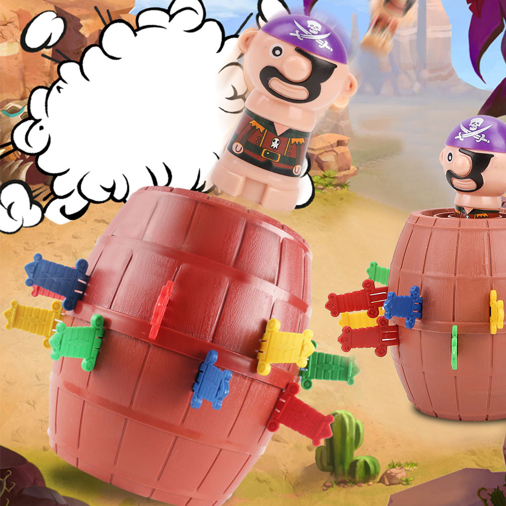 Pirate Barrel Game Desktop Funny for Home Adult Kids School Party