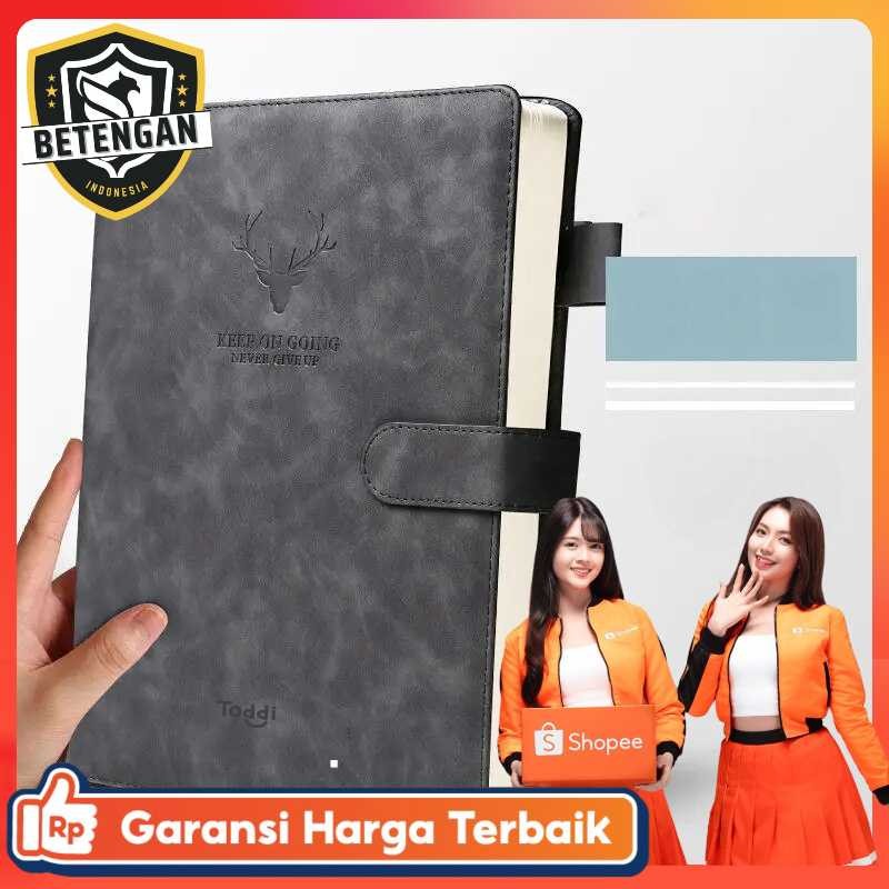 Todi Notebook Leather Cover Magnetic Buckle - TL4