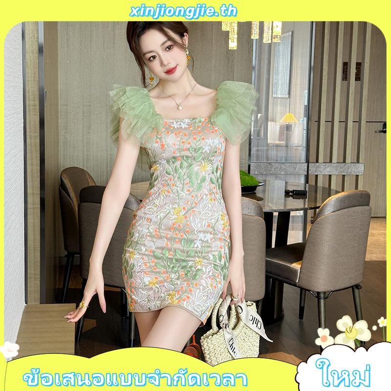 ZYHT งานป้าย เดรสผู้หญิง เดรสออกงาน ชุดทำงาน ชุดไปปาร์ตี้ ชุดเดรสไปงานแต่ง ชุดออกงาน เรียบหรูดูแพง ค