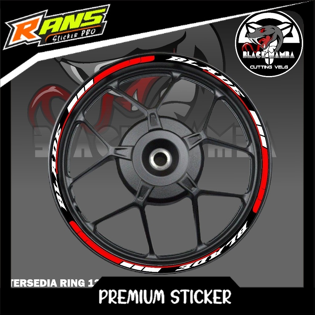 BLADE RIM STICKER - HONDA BLADE A03 TIRE/VELG VARIATION LIST STICKER