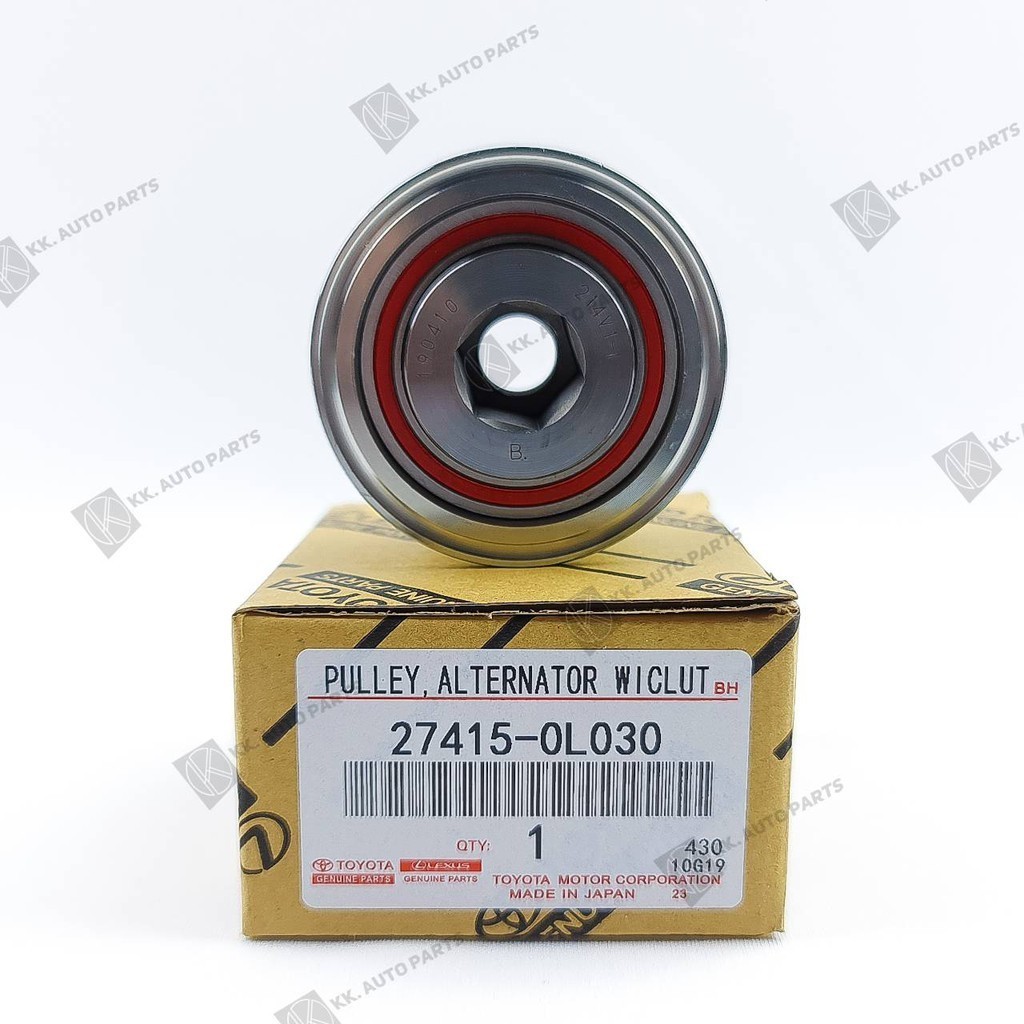 🔥QA🔥 มู่เล่ย์ไดชาร์จ VIGO/TIGER 1KD,2KD (ดีเซล) ฟรีล็อค แบบมีลูกปืน PART No. 27415-0L030  มู่เลย์สายพาน ลูกรอกวีโก้ - รูปที่ 2