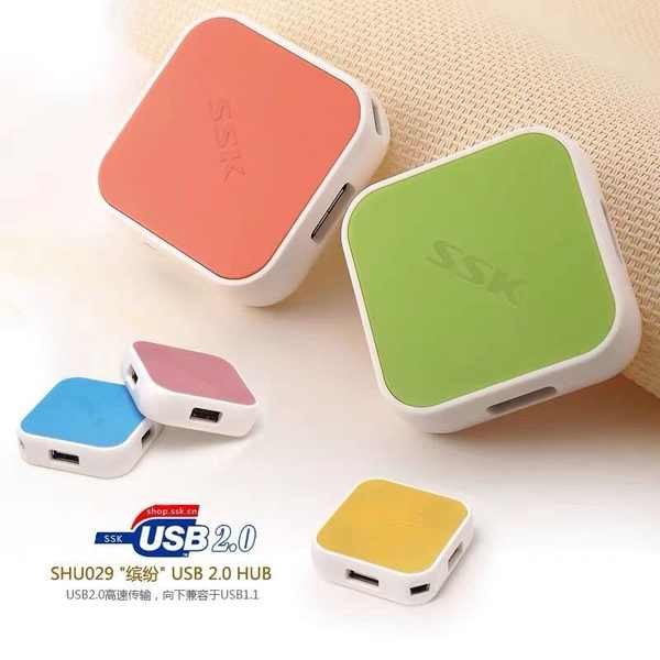 usb hub usb hub type c Ssk คอมพิวเตอร์ usb2.0 splitter หนึ่งสําหรับสี่ HUB HUB โน้ตบุ๊คหลายอินเทอร์เ