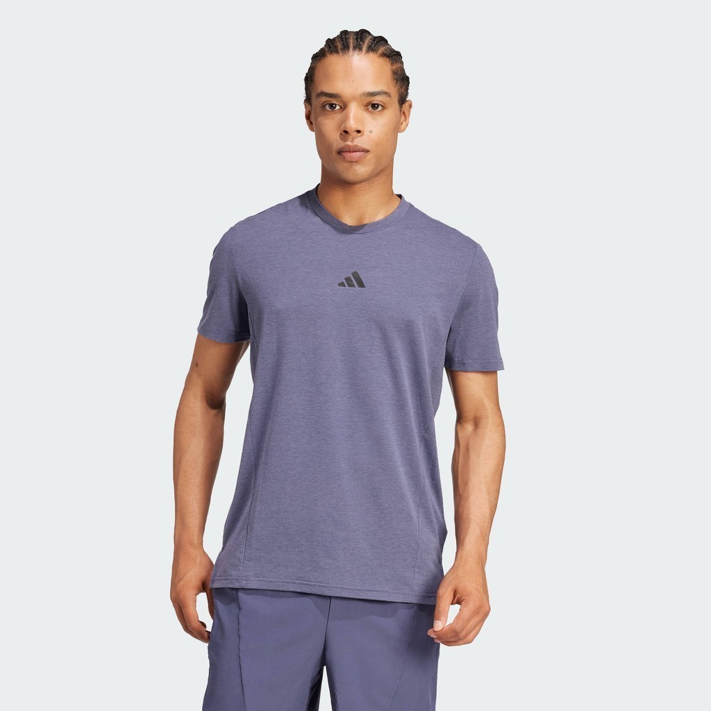 adidas Gym & Training Designed for Training Workout Tee Men Blue IX9151