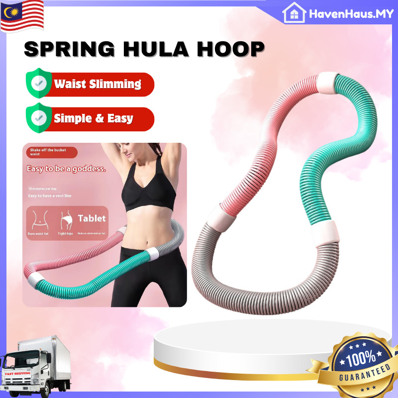 MY การจัดส่งWeighted Spring Fitness Hula Hoop เผาผลาญไขมันเอว Shaping เครื่องมือออกกําลังกาย Gelang 