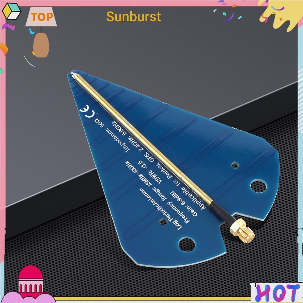 1300MHz-10GHz Mini Log Periodic Antenna 6-9dB Gain Passive Directional Finding Antenna SMA-Female Lo