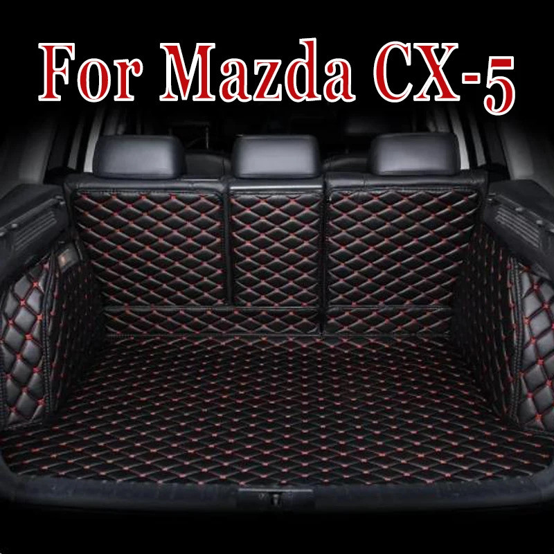 สําหรับ Mazda Cx-5 Cx5 Cx 5 Kf 2017 2018 2019 2025 2025 หนังด้านหลัง Trunk Mat Liner ถาดชั้นพรม Mud 