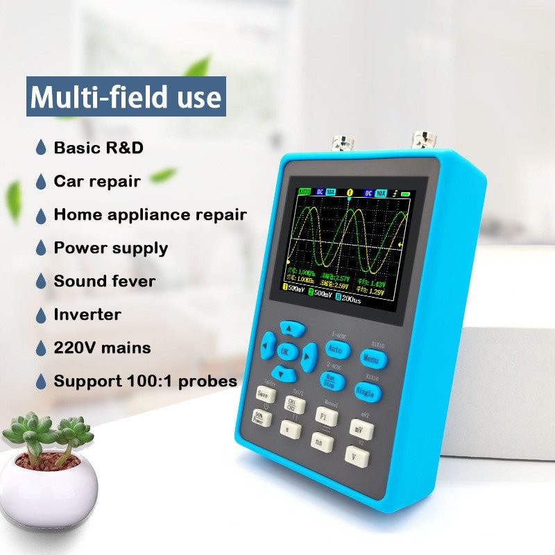 DSO2512G นิ้ว Dual Channel Number 120M2.8 Oscilloscope Oscilloscope Handheld Bandwidth ZEEWEII JXXN