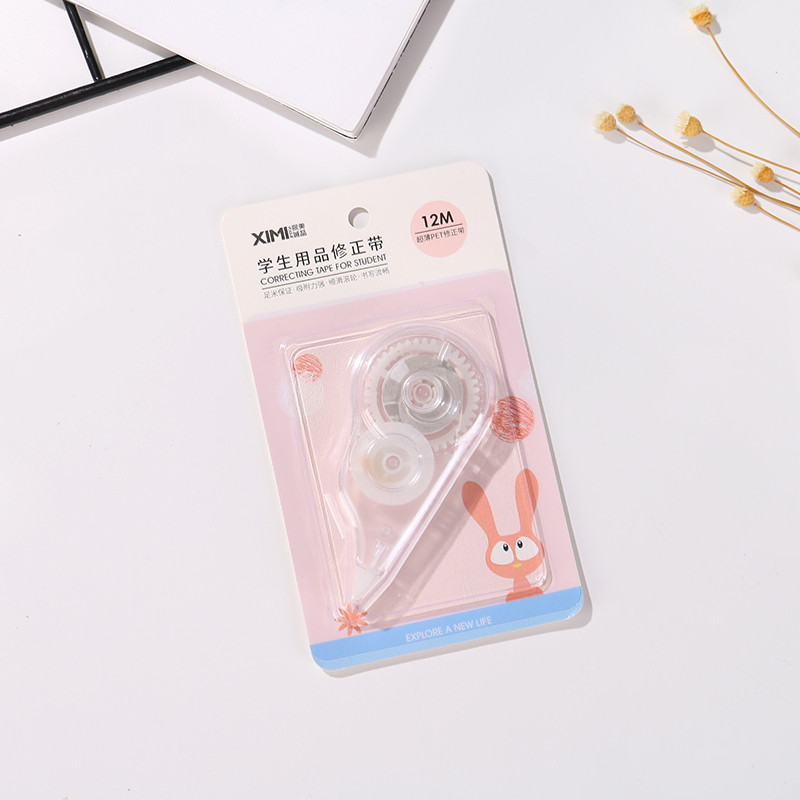 Ximei Eslite XIMIVOGUE อุปกรณ์นักเรียน Simple ขนาดใหญ่-ความจุเทปแก้ไขขนาดใหญ่สําหรับ