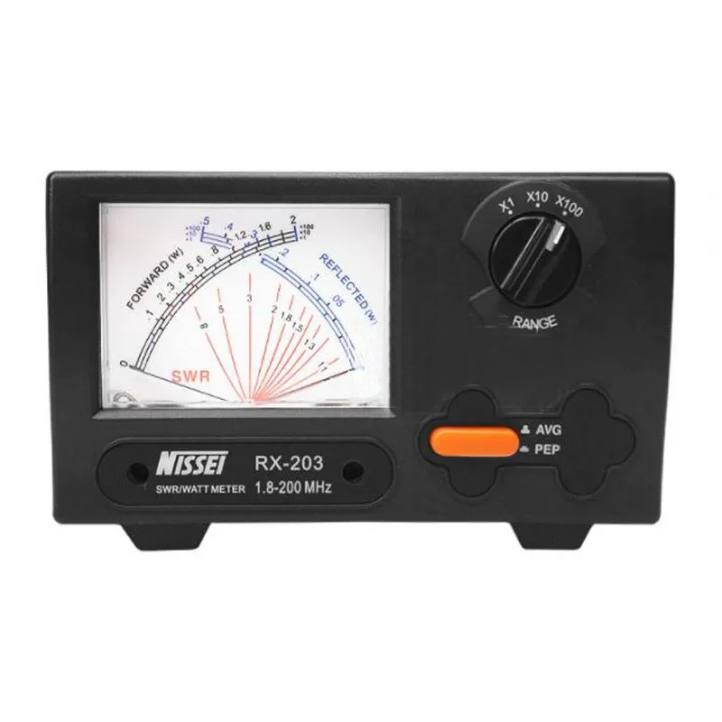 Original NISSEI RX-203 Power Meter 1.8-200Mhz คลื่นสั้น UV Standing Wave Meter SWR Digital Power Met