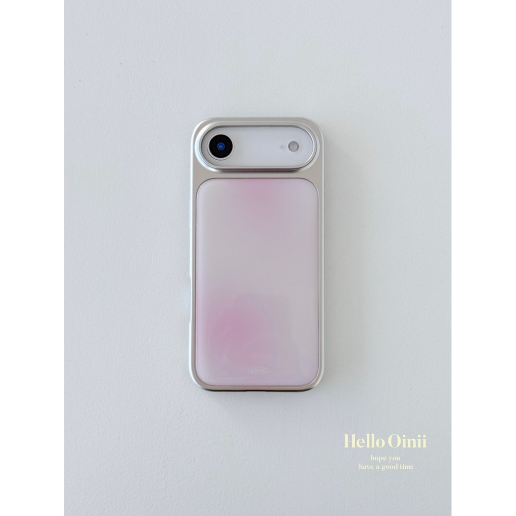 Bloomingไล่โทนสีสีฟ้าสีชมพูเคสโทรศัพท์Anti-FallสําหรับiPhone 18 18Pro 18ProMax 17Promax 16Promax 15Promax 11 12 13 17 15plus 16e 17pro