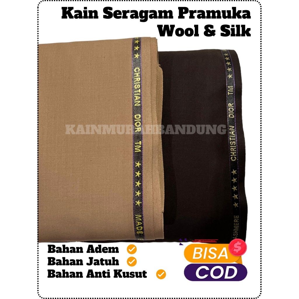 SNI HUG0 B00S ผ้า SCOUT UNIFORM, WOOL และ SLIK, COOL, ANTI-WRAP