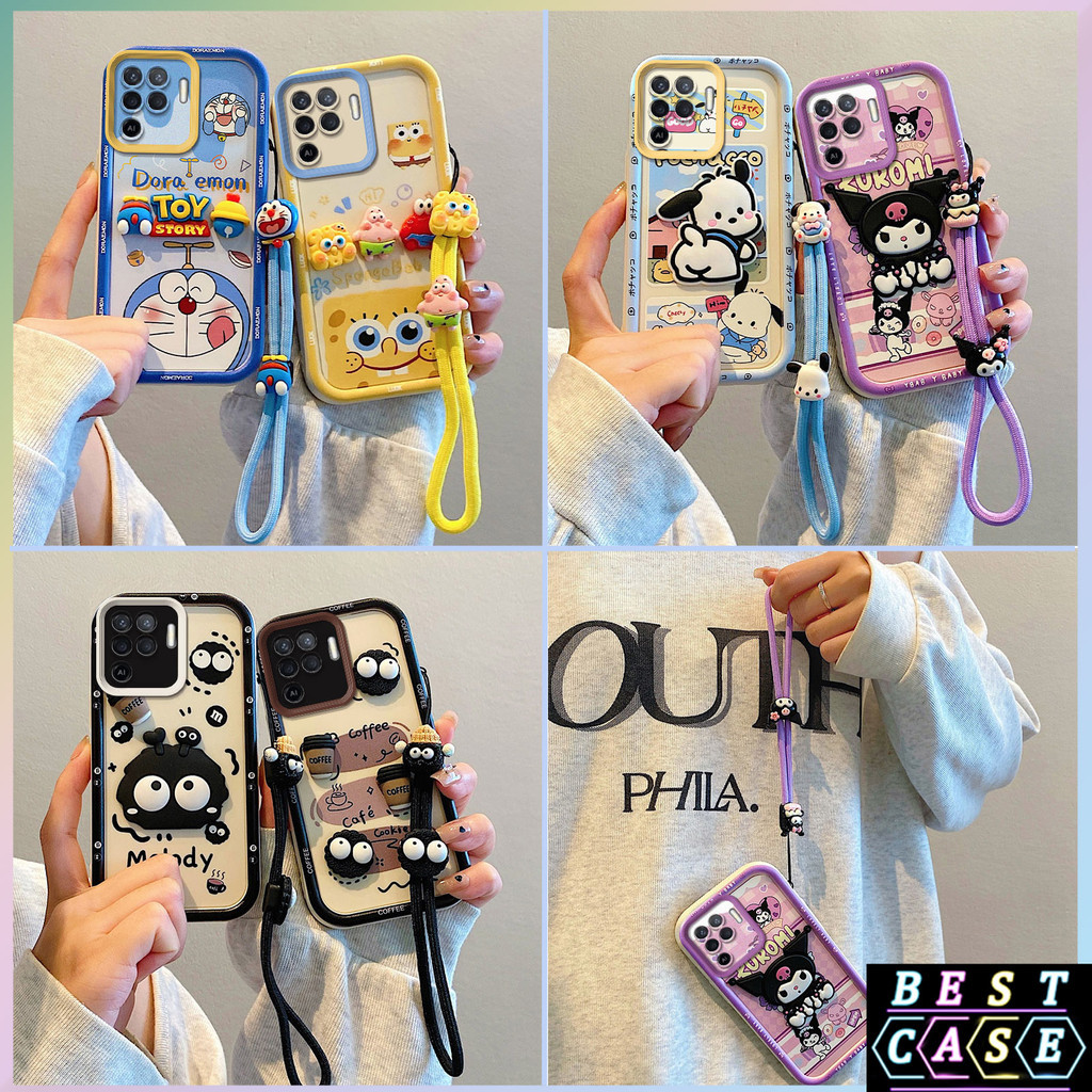 กรณี OPPO A94 4G กรณี OPPO Reno 5F กรณีใช้งานร่วมกับ Cool การ์ตูนสามมิติรูปตุ๊กตาน่ารักนุ่มเคส  TY-TYGZ