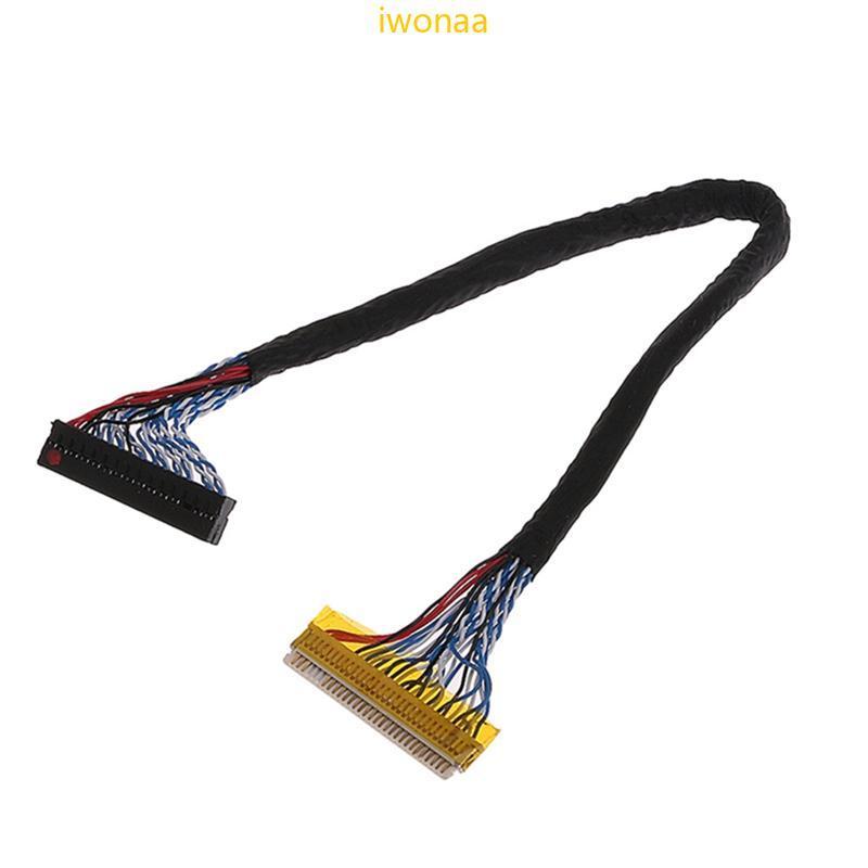Iwo 8 บิตLVDSสายเคเบิลFIX-30 Pin 2chสําหรับ17-26นิ้วLCD LEDแผงController 25ซม.