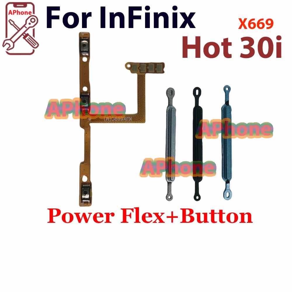 สําหรับ Infinix Hot 30i X669 X669C X669D Power Volume On Off ปุ่ม Flex Cable