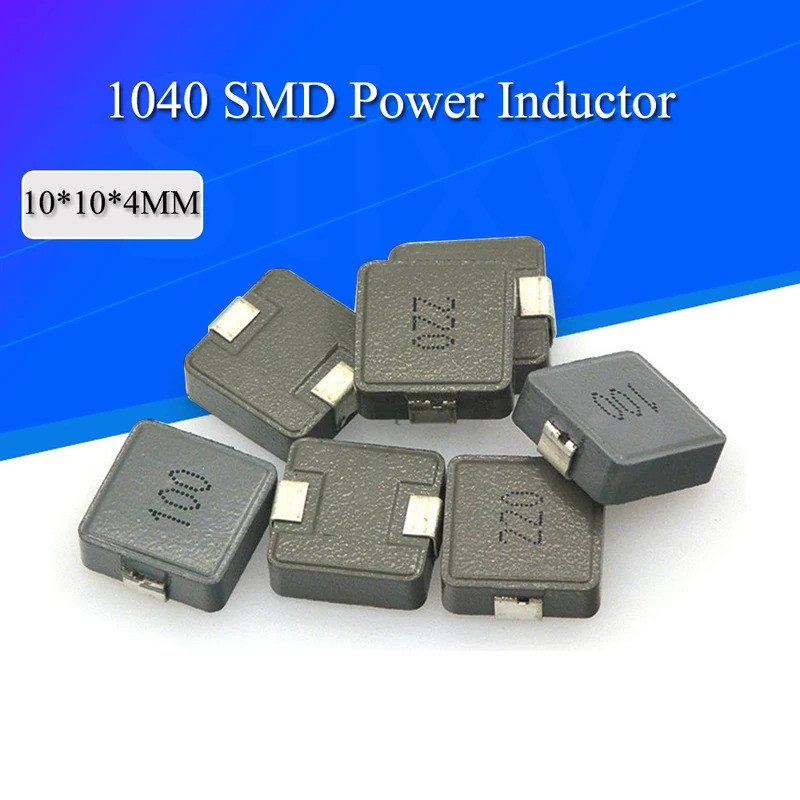 5PCS SMD เหนี่ยวนํา 2.2uh 2R2 4.7uh 4R7 6.8uh 6R8 10uh 100 220uh 220uh 220 ชิปตัวเหนี่ยวนํา 1040 H