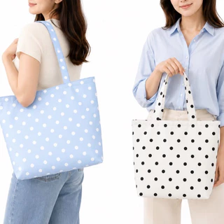กระเป๋าใส่ของ ลายจุด สุดน่ารัก สีพลาสเทล มาใหม่ พร้อมส่งจากไทย