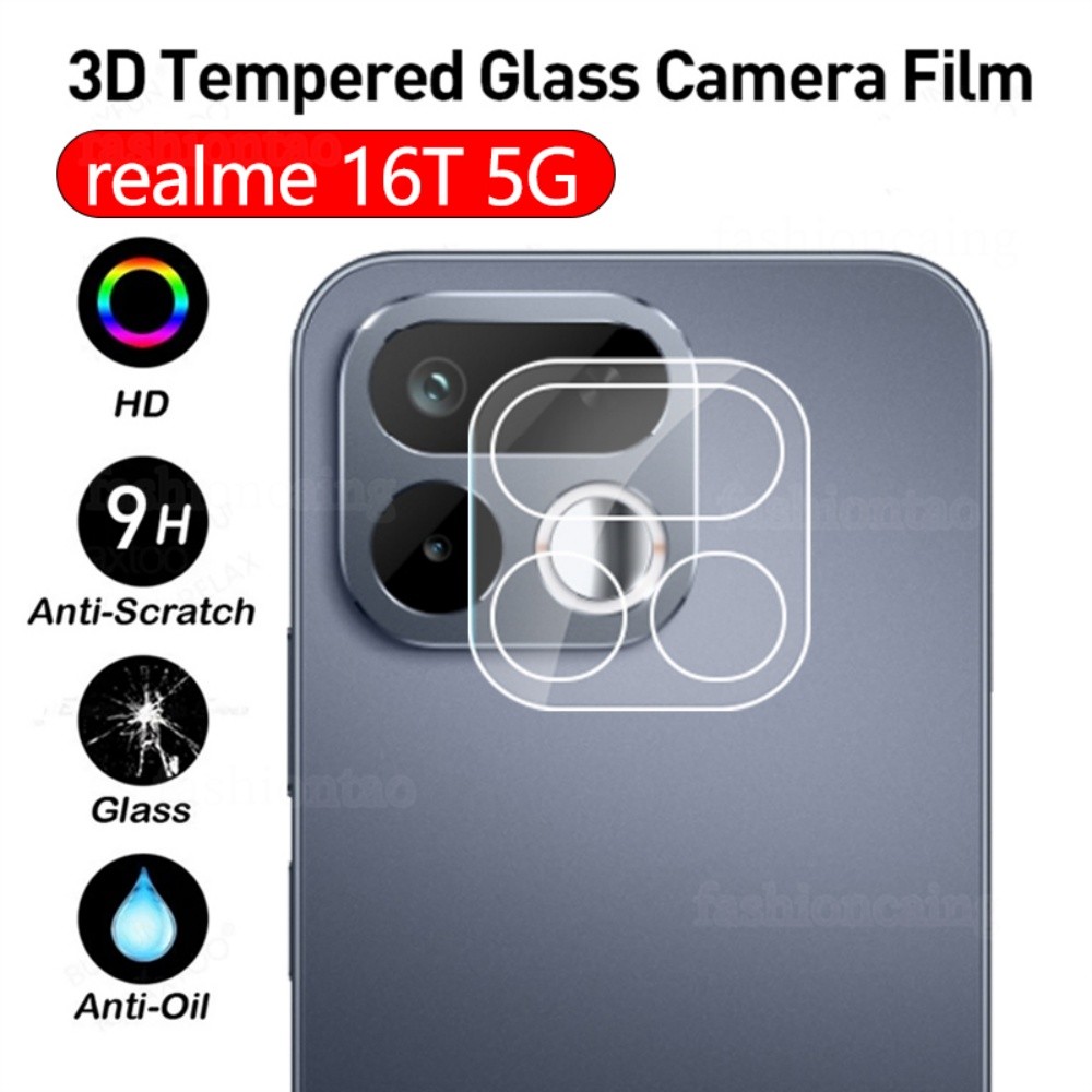 สําหรับRealme16 T 5G 3Dกล้องเลนส์กระจกนิรภัยคลุมทั้งหมดป้องกันฟิล์มสําหรับRealme 16 T Pro Plus 16T 16Pro + 16ProPlus Realme 16T Realme16T Realme16Pro + Realme16ProPlus 2026