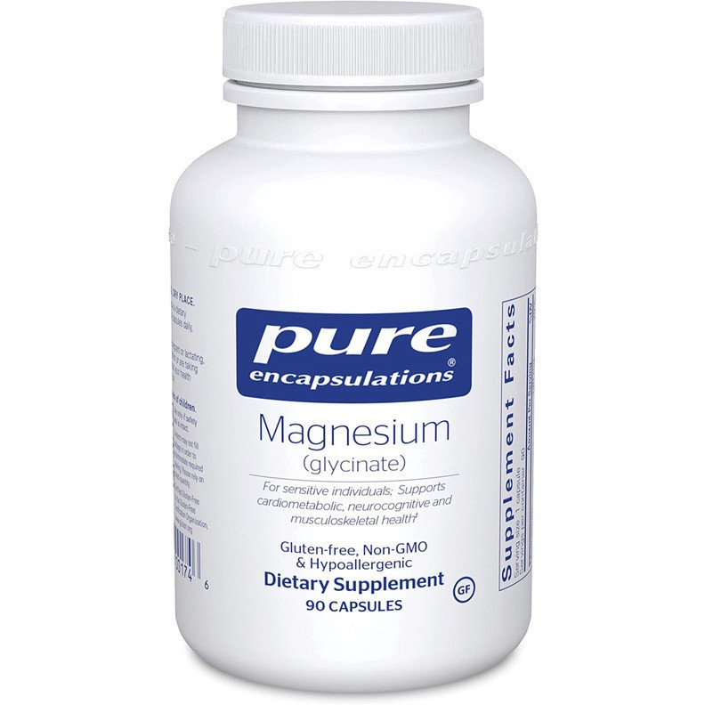 MuscleBone Pure Encapsulations Magnesium Glycinate Pills, High Absorption Mineral Blend Musculoskeletal Strength & Post Workout Recovery, Top Selling High Repurchase Fitness Joint