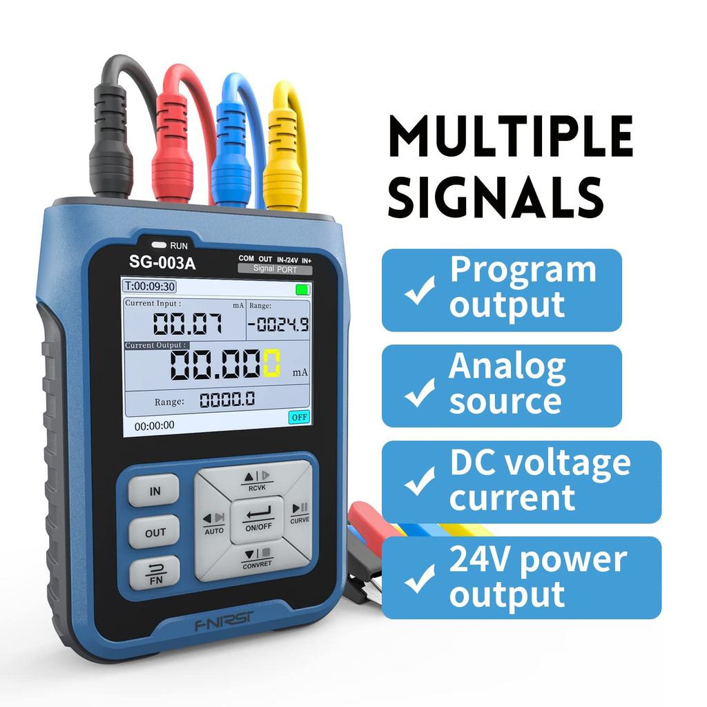 FNIRSI SG-003A เครื่องกําเนิดสัญญาณ - 0-24mA 0-24V แรงดันไฟฟ้าปัจจุบันปรับเครื่องจําลองอะนาล็อกค่าที