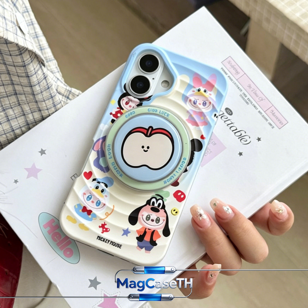 เคสชาร์จคลื่นแม่เหล็กหรูหราสีสันสดใสน่ารัก เคสไอโฟน 17 สำหรับ iPhone 11 13 15 16 14 Pro Max 16 15 14 Plus X XR XS Max