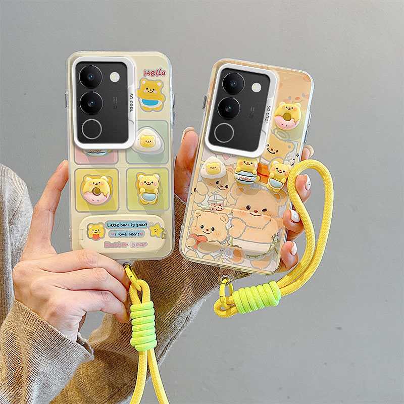 เคส Vivo V29 เคส Vivo V29 Pro สําหรับ Vivo เคส พร้อมสร้อยข้อมือ เคสแข็ง BB-CYJZ