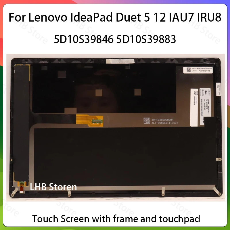 12.3 "สําหรับLenovo IdeaPad Duet 5 12 IAU7 5 12 IRU8 5D10S39846 5D10S39883 แล็ปท็อปLCD Touch Screen 