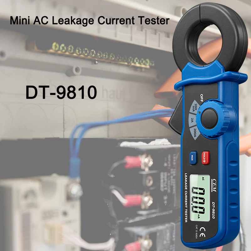 Mini AC Current Clamp Leakage Meter Current Tester Clamp Meter CEM9810 Mini AC Leakage Current Teste
