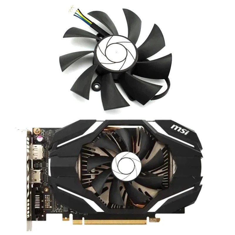 * ใหม่ 85 มม.HA9015H12SF-Z 12V 0.45A GTX 1060 GPU Cooler สําหรับ MSI GTX 1060 ITX OC 6G GTX950 R7 36