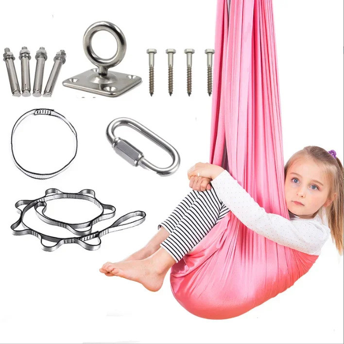 สวิงสําหรับเด็กเด็ก Sensory Swing ที่นั่งออทิสติก Adhd เพิ่ม Therapy เปลญวนในร่ม Swing Room ระเบียง 