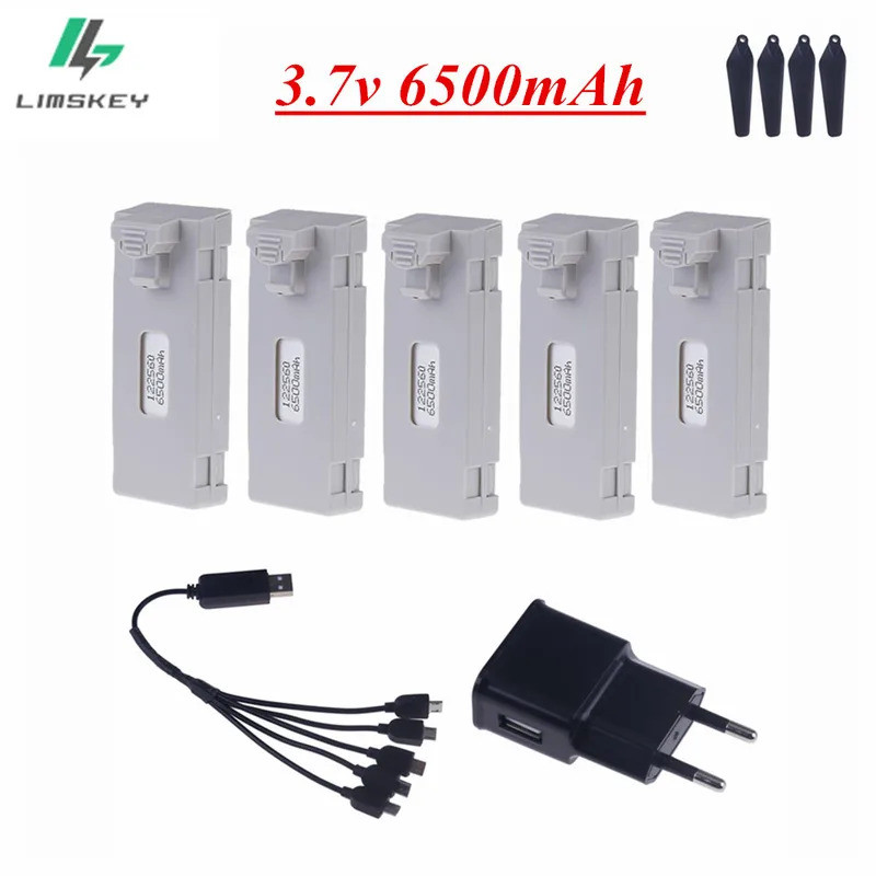 3.7V 6500mAh RC Drone แบตเตอรี่ Stable UAV แบตเตอรี่สําหรับ E88 E88PRO E88MAX E525 E99 E99PRO P1 P5P