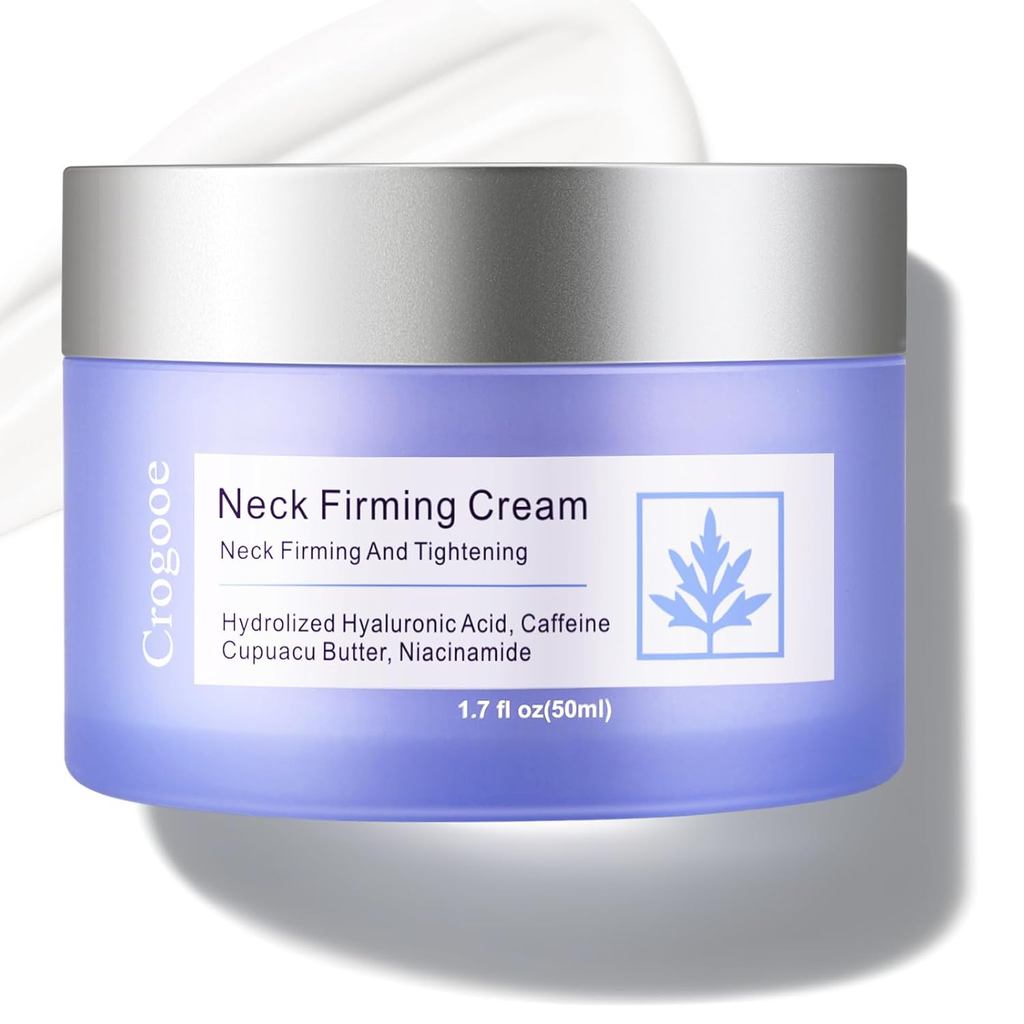 Crogooe Neck Firming Cream - ครีมทาคอกระชับและกระชับ กระชับ และยกริ้วรอยและผิวเครปสําหรับคอ & Décoll