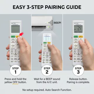 NiLANK Remote Daikin รีโมตคอนโทรลแอร์คอนดิชันเนอร์แบบทั่วไป Daikin เข้ากันได้กับทุกรุ่นแอร์คอนดิชันเนอร์ Daikin