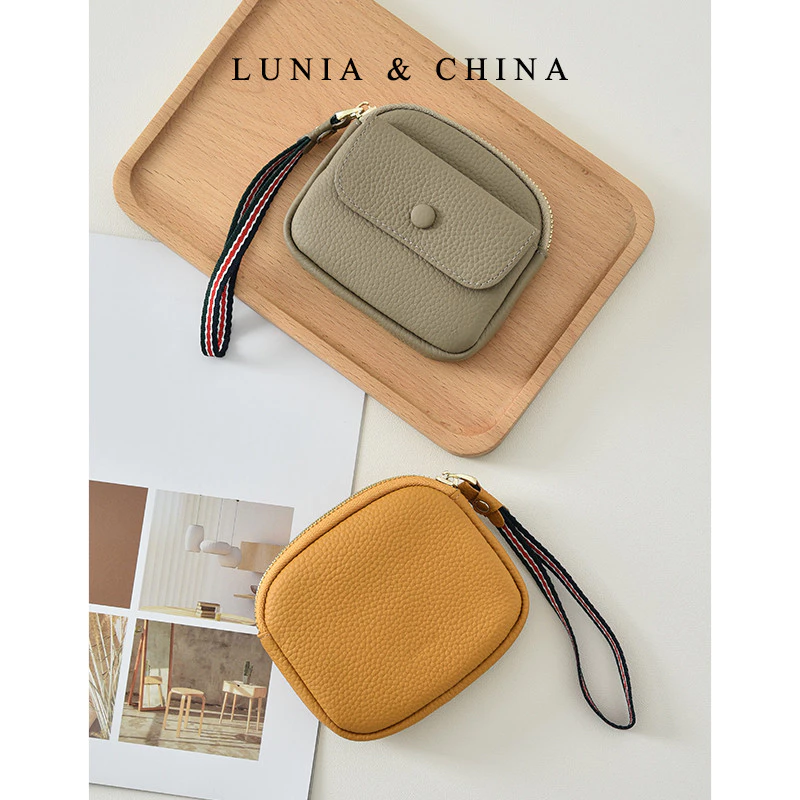 Lunia Original Clutch Bag Cowhide Handle Coin Purse Card Key Drivers License Headphone Lipstick Air Cushion Storage Bag thumbnail 3