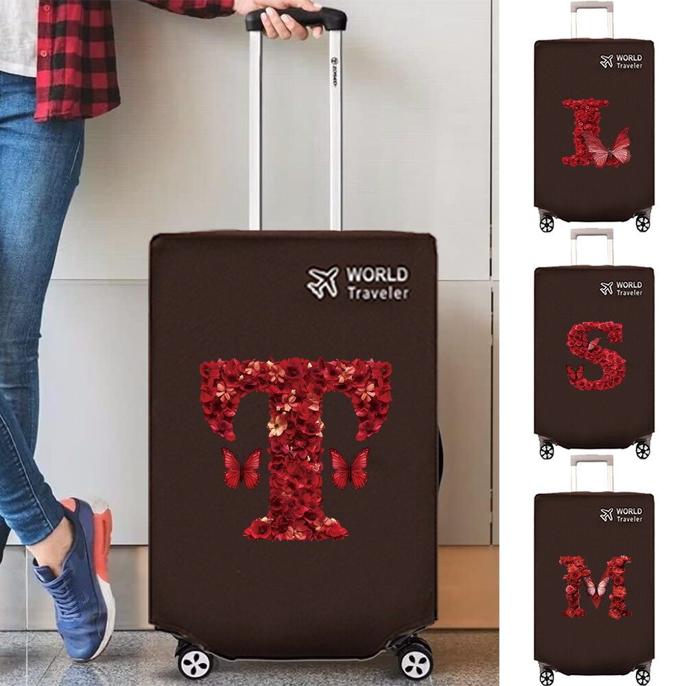 Non-woven Luggage Cover Suitcase Protector  Luggage Cover  20-30Inch Brown Suitcase Cover